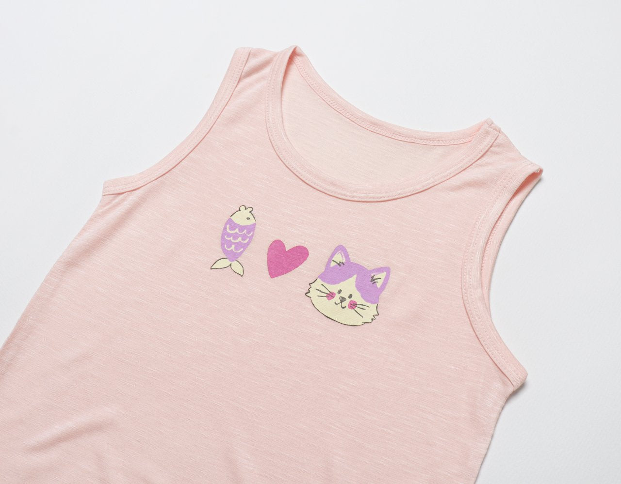 Sleeveless Modal Slub Set (Modal Pink)