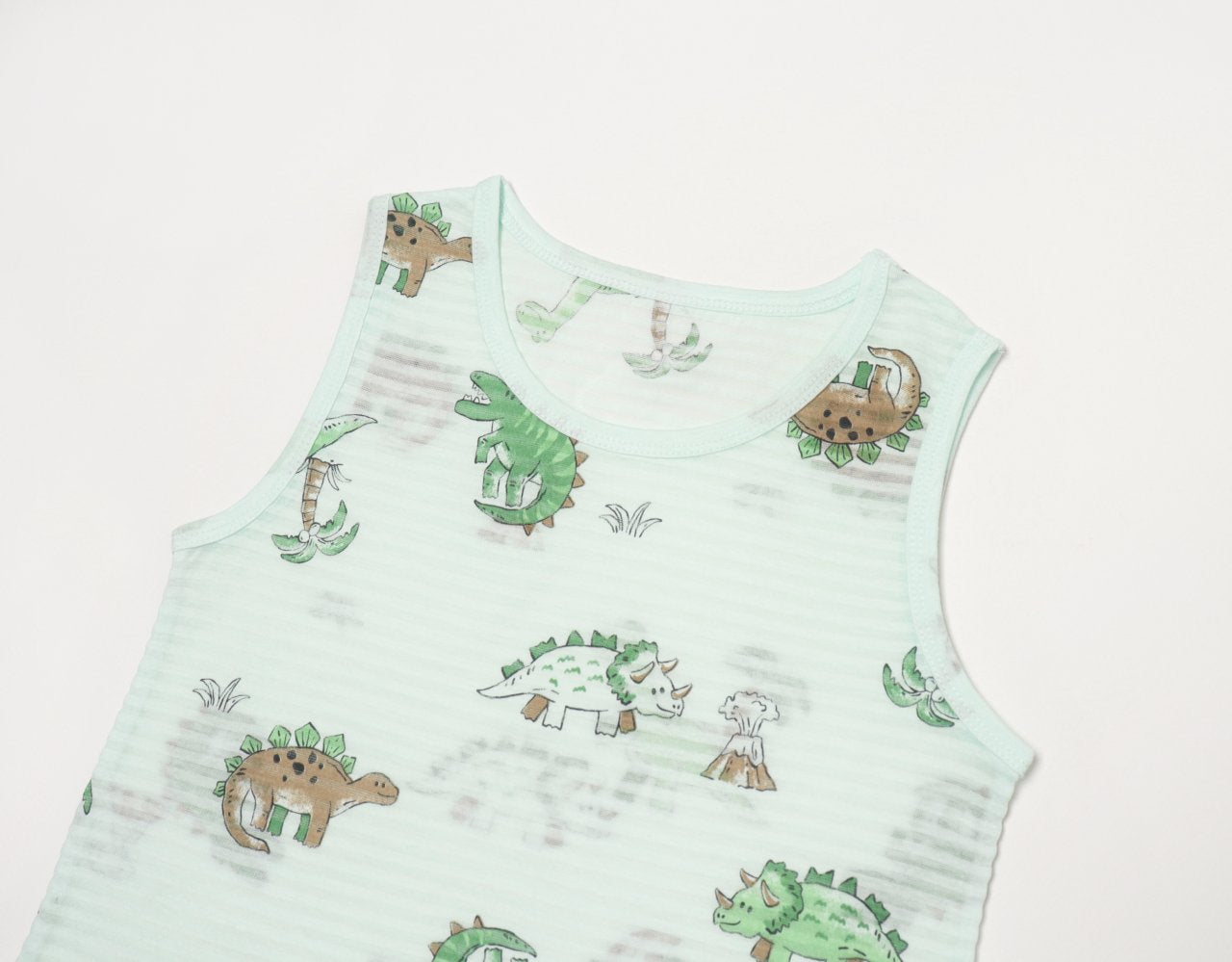 Sleeveless Jacquard Set (Dinosaur Land)