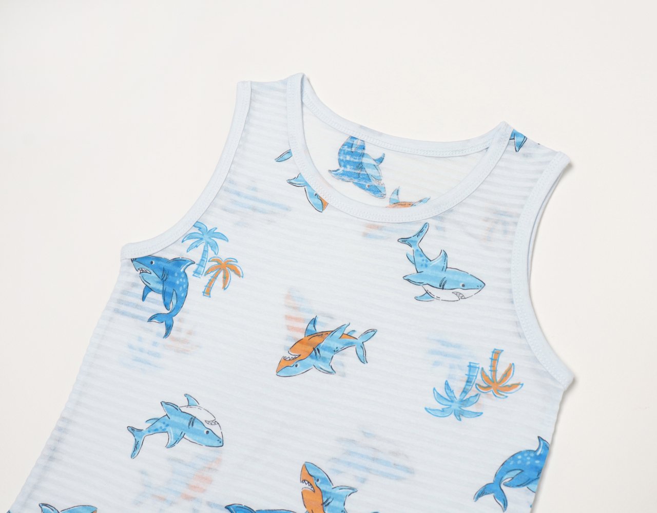 Sleeveless Jacquard Set (Shark)