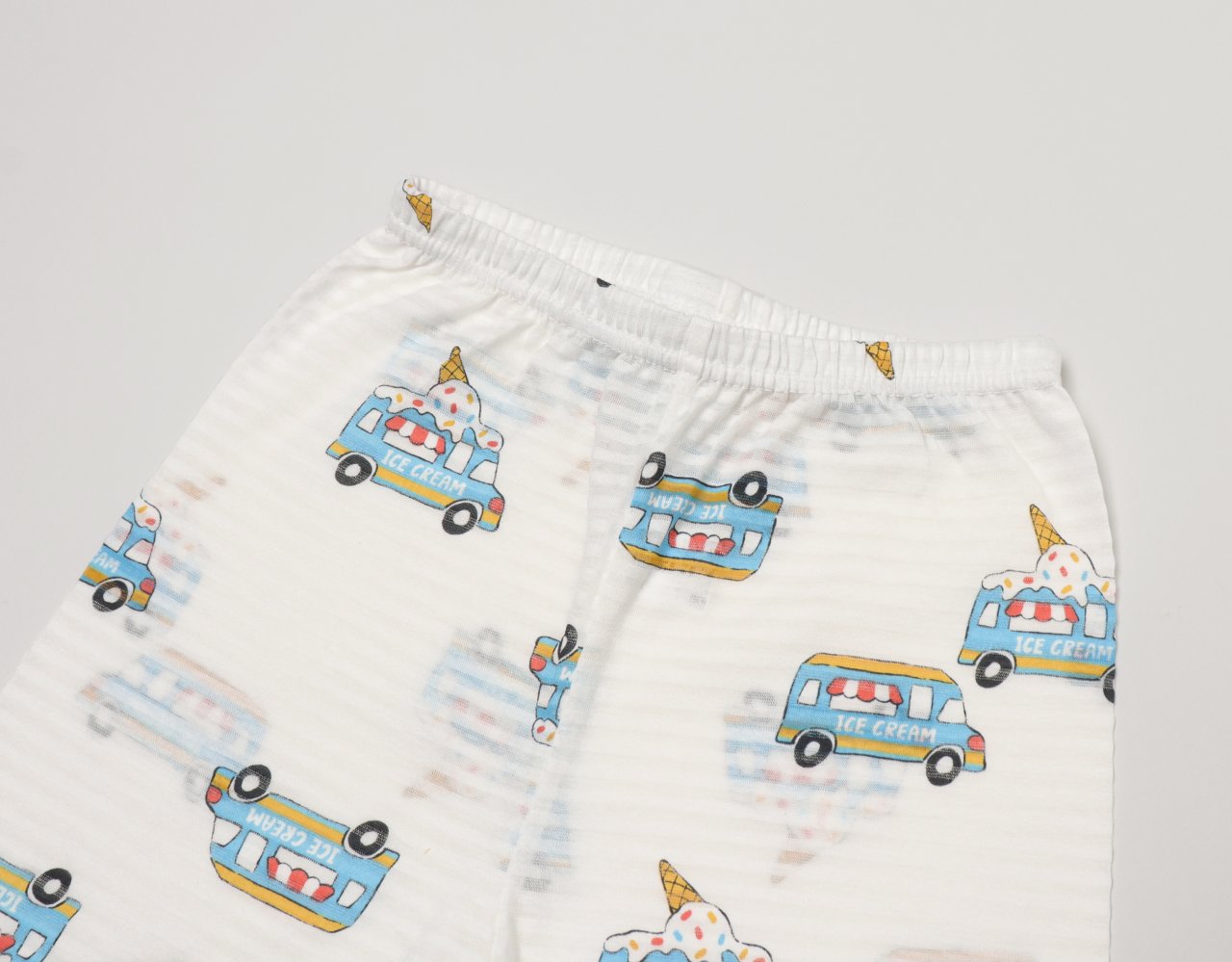 Sleeveless Jacquard Set (Ice Car)