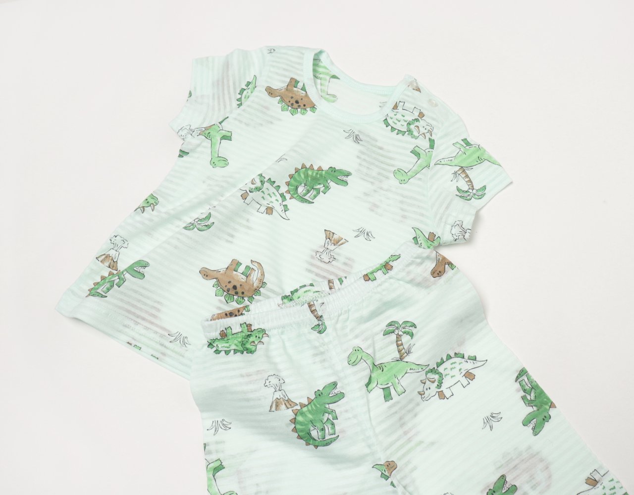 Mid-Length Jacquard Set (Dinosaur Land)
