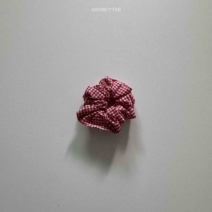 Check Mini Scrunchie
