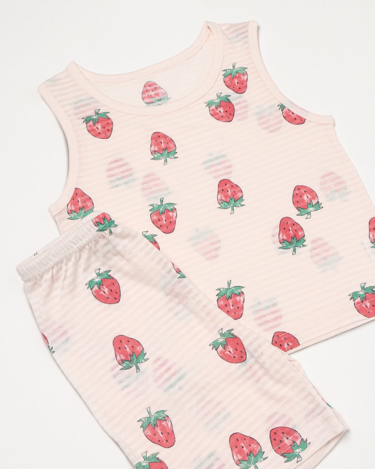 Sleeveless Jacquard Set (Red Berry)