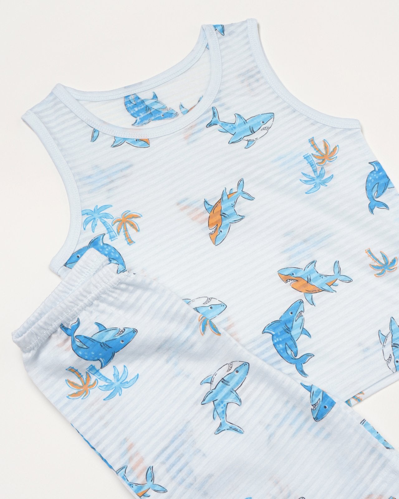 Sleeveless Jacquard Set (Shark)