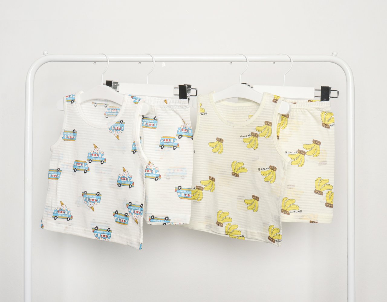 Sleeveless Jacquard Set (Big Banana)
