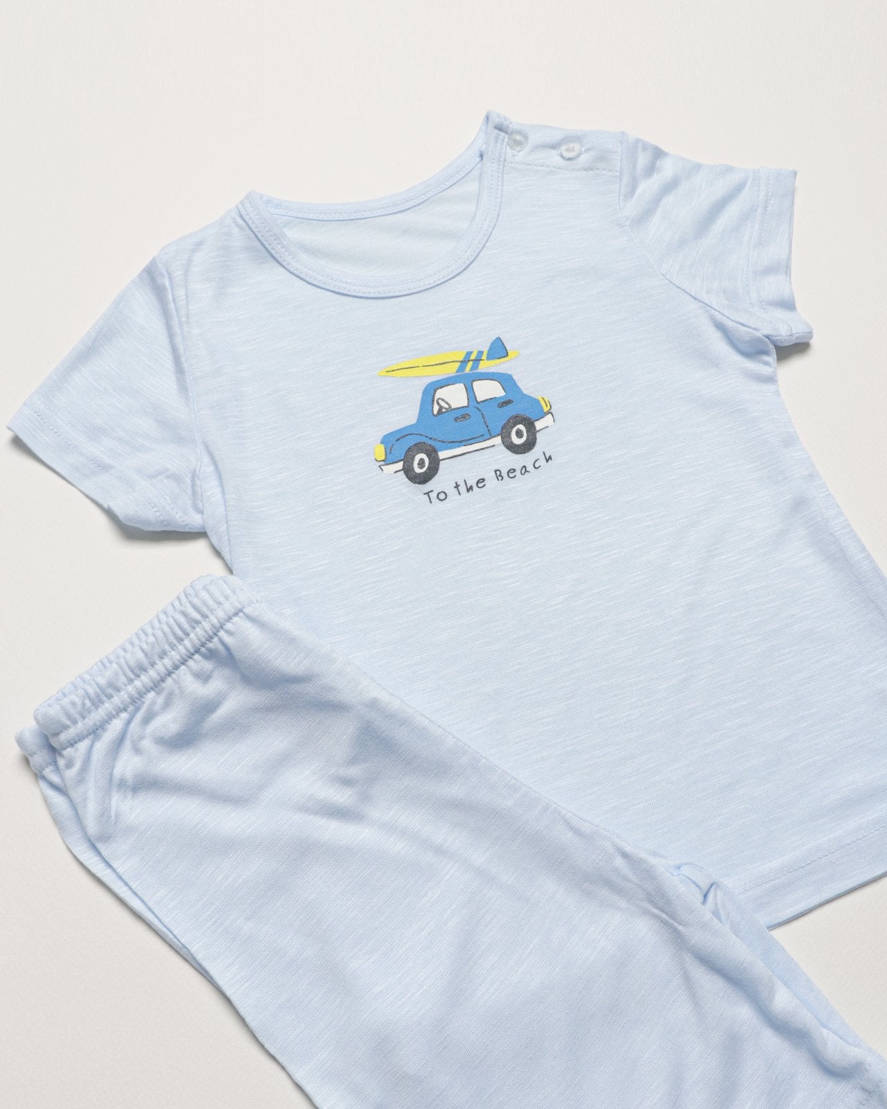 Mid-Length Modal Slub Set (Modal Blue)