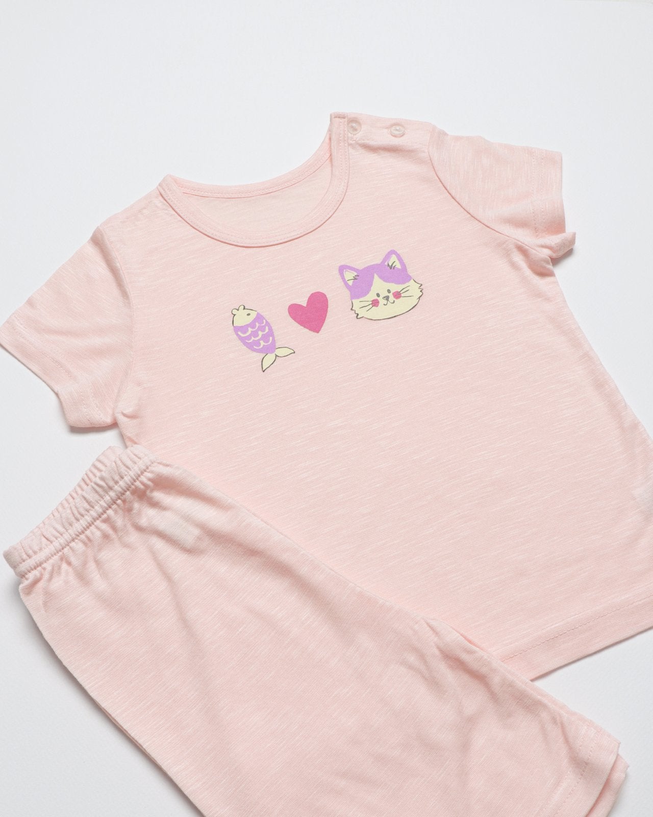 Mid-Length Modal Slub Set (Modal Pink)